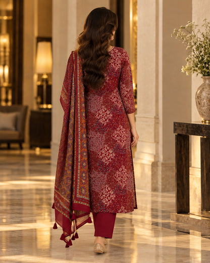 Maroon Modal Suit