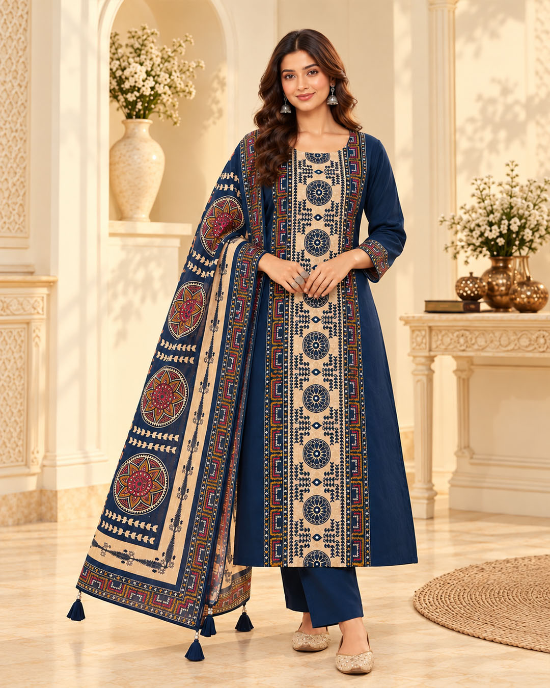Mandala Grace Navy Blue Suit