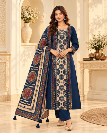 Mandala Grace Navy Blue Suit