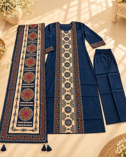 Mandala Grace Navy Blue Suit