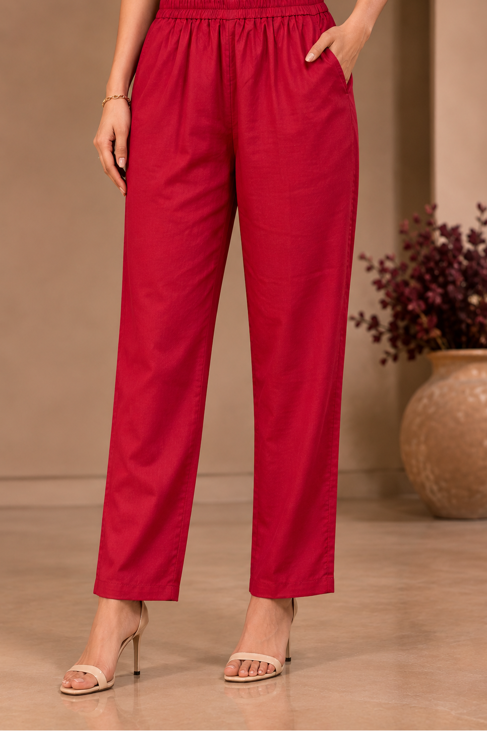 Royal Rust Chanderi Suit