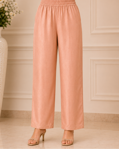 Blush Peach Tissue  Suit