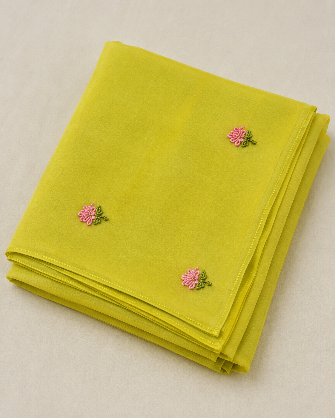 Pista Green Mul Chanderi Suit