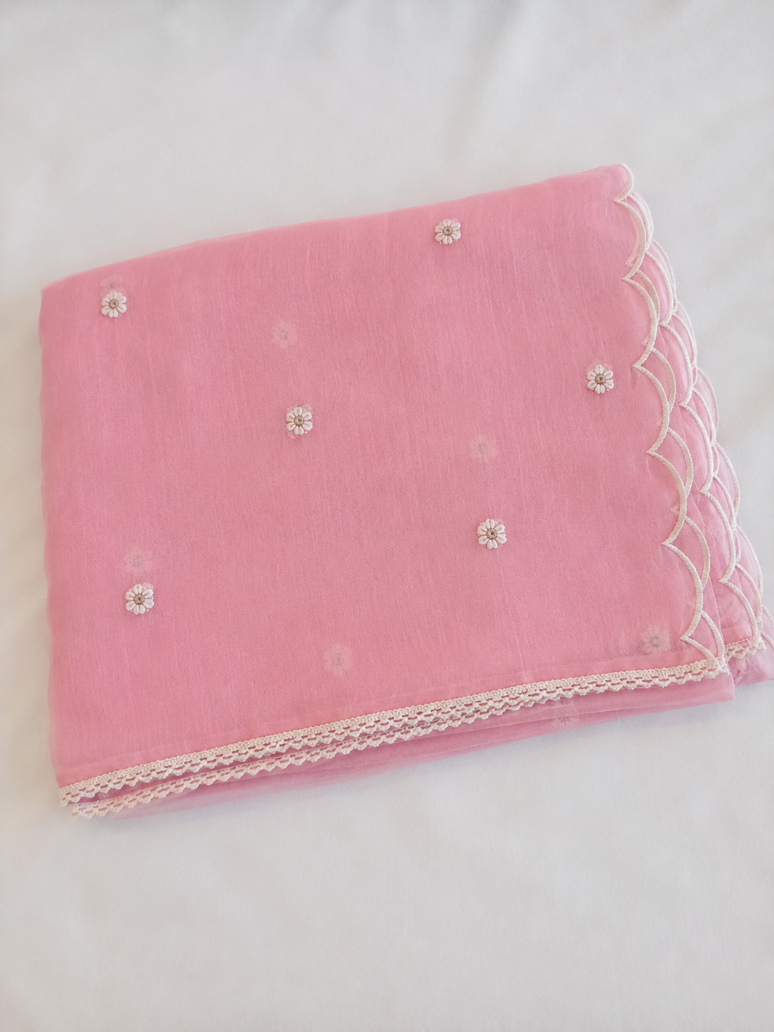 Soft Pink Pure Mul Cotton Anarkali Suit