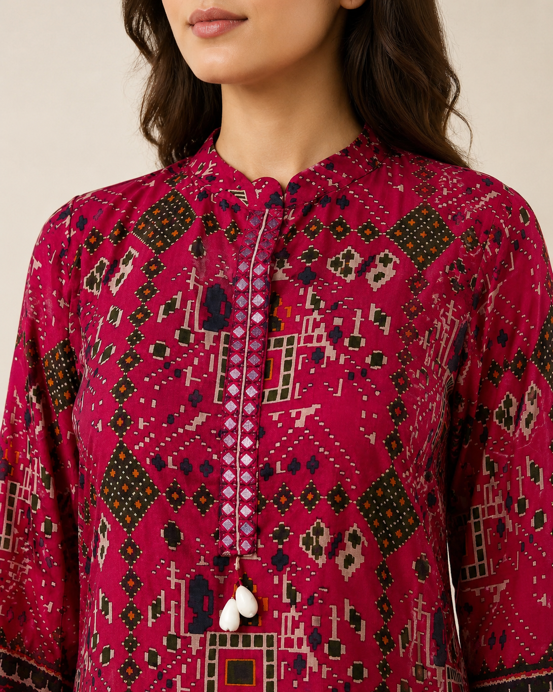 Fuchsia Pink German Rayon Co-ord Set