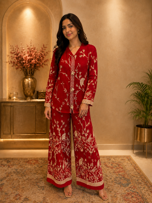 Rust German Rayon Co-Ord Set