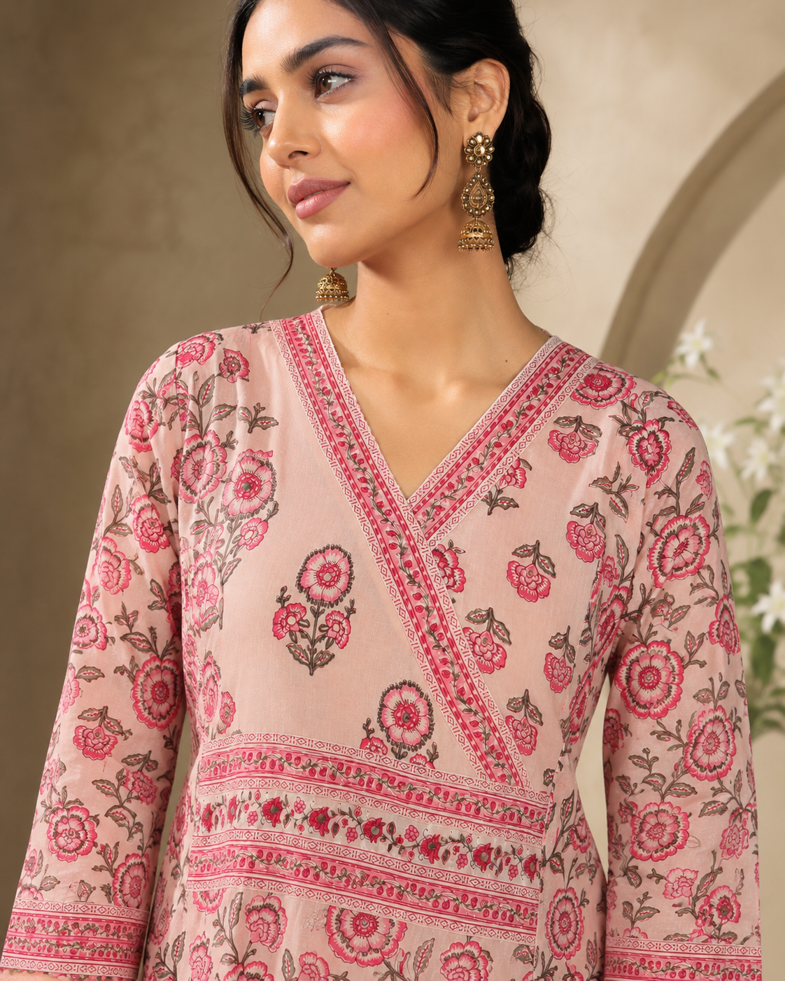 Blush Pink Cotton Suit