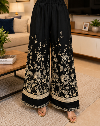 Navy Blue German Rayon Co-ord Set