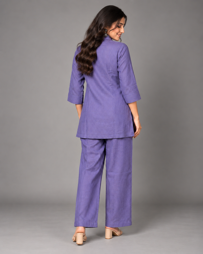 Lilac SIlk Coord Set