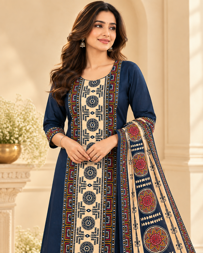 Mandala Grace Navy Blue Suit