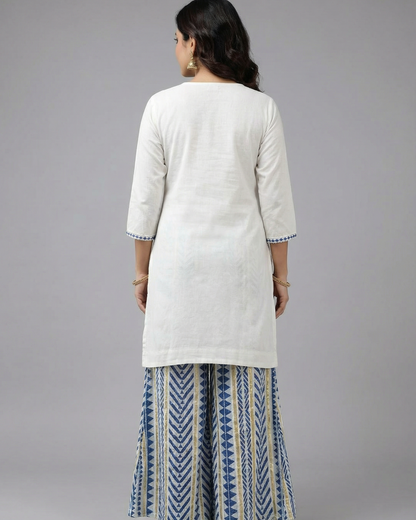 White Linen Co-ord Set