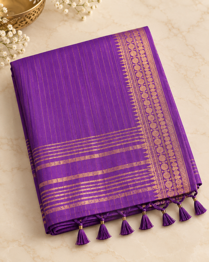Purple Noor Cotton Suit