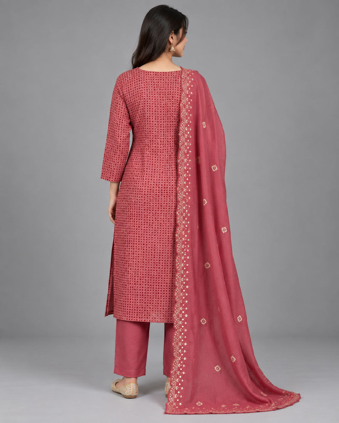 Maroon Modal Unstitiched Suit